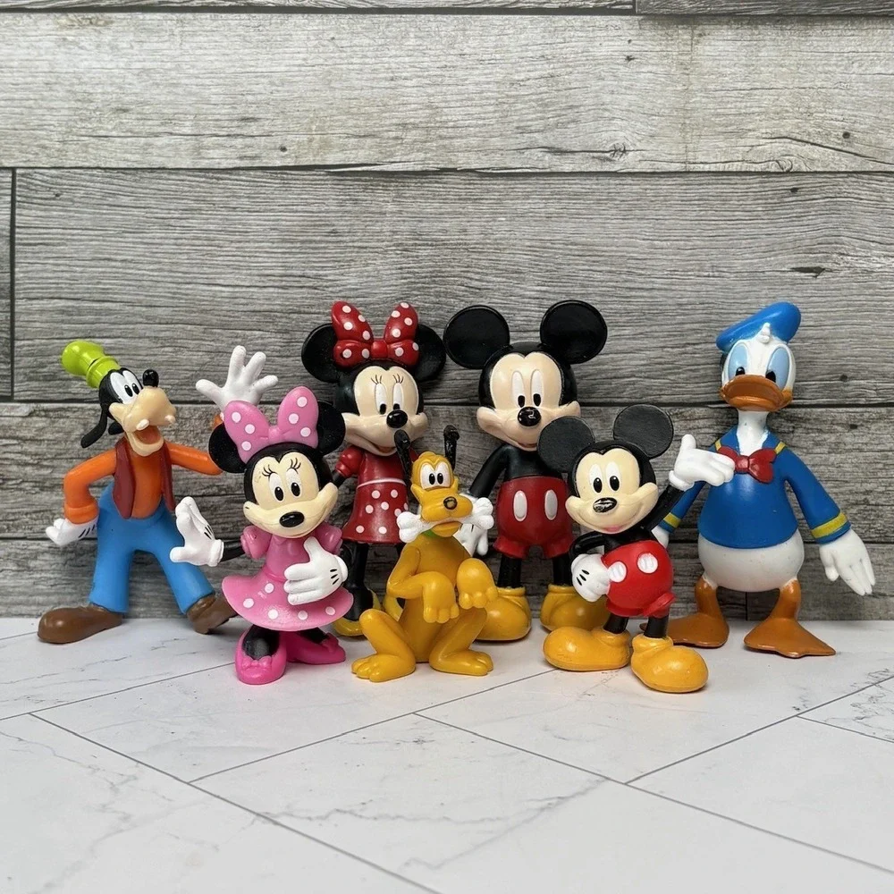 Disney Mickey Mouse & Friends Collectible PVC Figures Minnie Donald Goofy Pluto